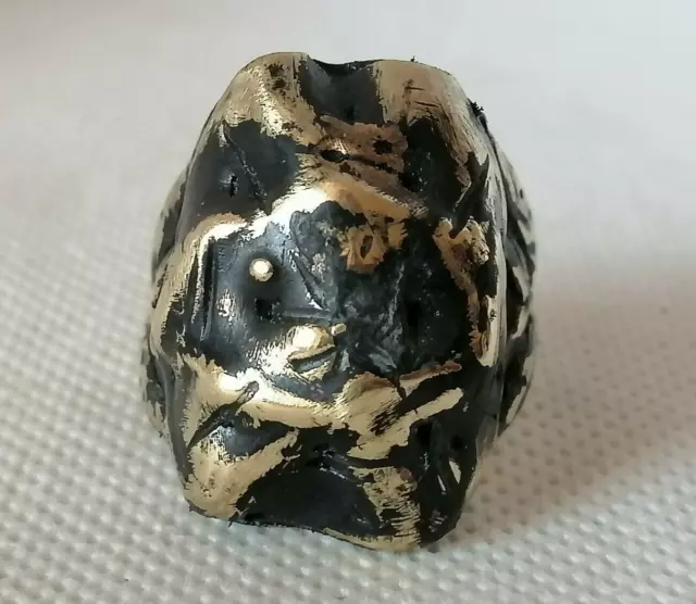 Extremely Rare Ancient Old Antique Ring Bronze Viking Artifact Authentic Amazing