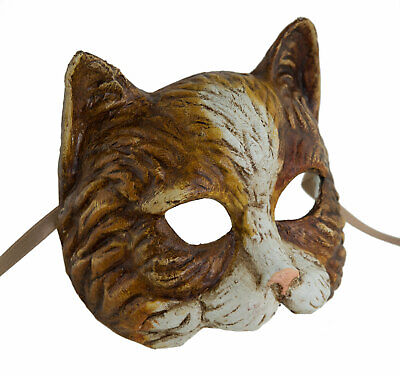 Mask from Venice Cat Bobtail Gatto IN Paper Mache Carnival Venetian 1710 V16 3