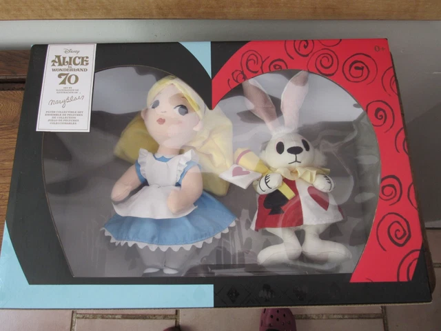 COFFRET DISNEY COLLECTOR Peluches Alice au Pays des Merveilles + lapin