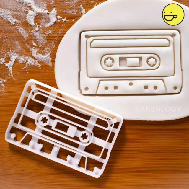Cassette Tape cookie cutter | mixtape music tape retro musicians records biscuit