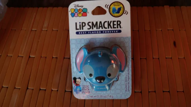Disney Stitch Tsum Tsum Lip Smacker Blueberry Lip Balm Gloss Stackable Figurine
