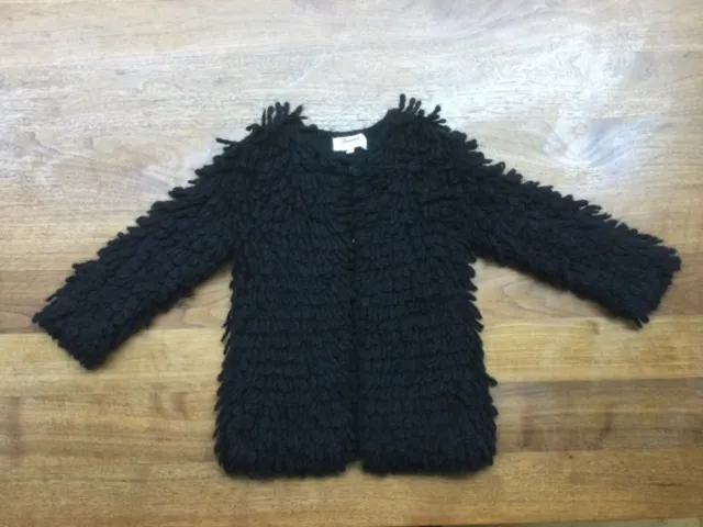 Bonpoint girls designer cardigan, black, size/age 8, worn twice, mint condition