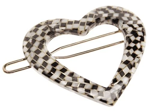 Mini Heart Tige Boule Barrette - Opera Silver