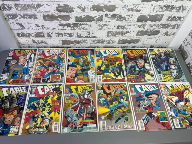 Cable v.1 (1993) #1-12 Marvel Comics run VF NM X-force Deadpool Gold Foil