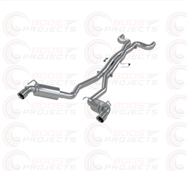 MBRP 3'' Cat Back Dual Rear Exit T409 Stainless Steel For 10-15 Chevrolet Camaro