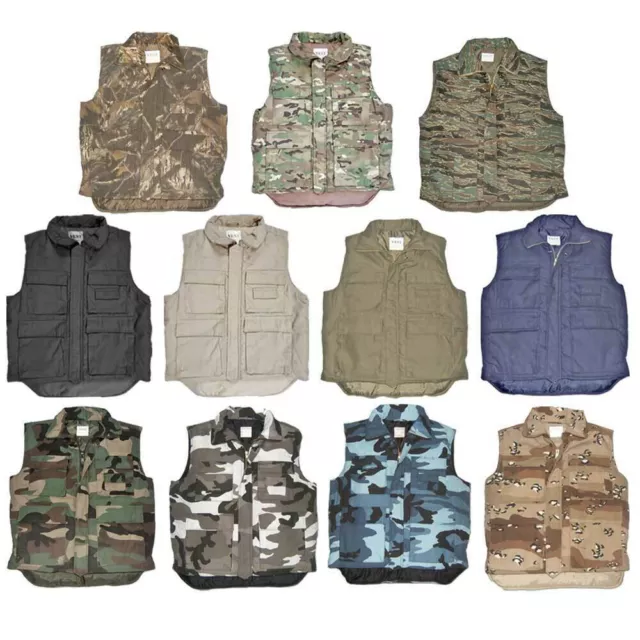 Body Warmer Army Camo Multicam Military Combat Hunting Padded Fishing Vest