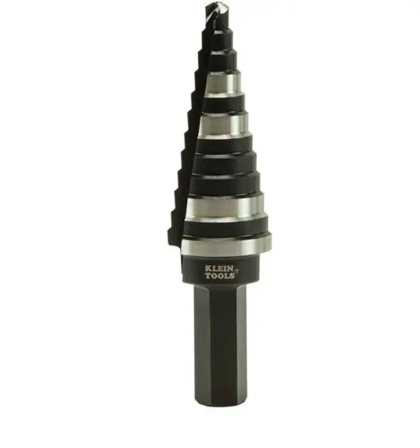 Klein Tools (KTSB14) Step Drill Bit #14 Double-Fluted, 3/16" - 7/8" - 12 Holes 2