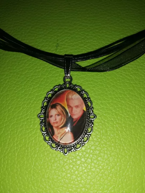 Buffy The Vampire Slayer And Spike Inspired Cameo Set Necklace Fashion Jewellery