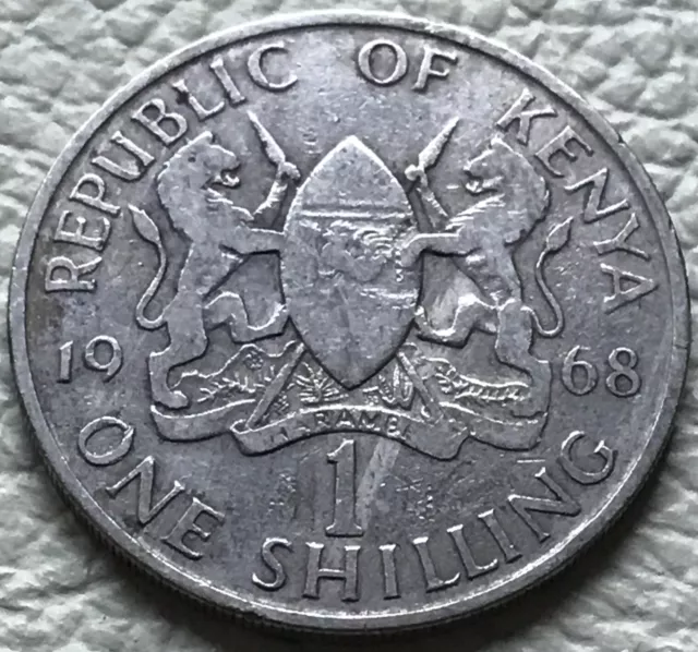 1 Shilling 1968 Kenia 🇰🇪 Mzee Jomo Kenyatta KM# 5