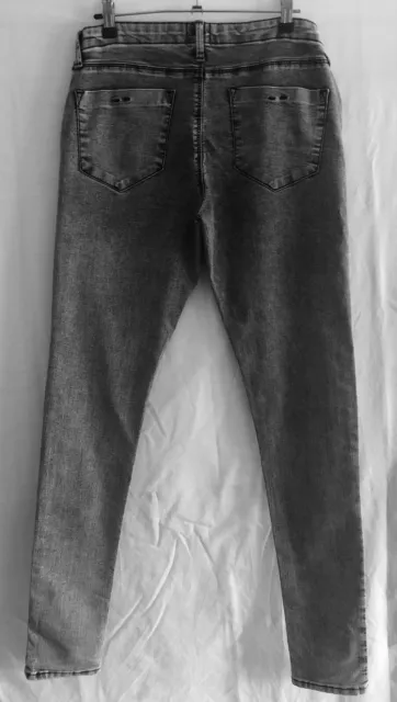 ASOS NWOT Maternity Stretch Grey Denim Skinny Jeans UK 12 3