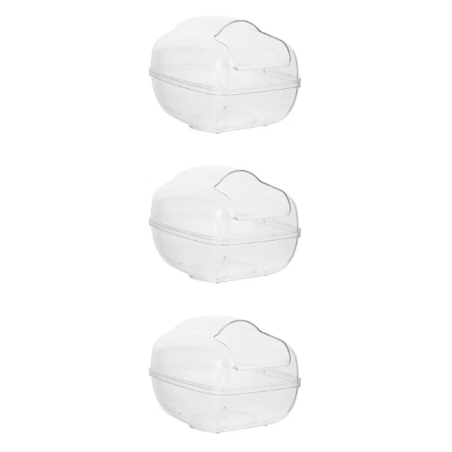 3x hámster polvo baño hámster bañera hámster caja de lanzamiento