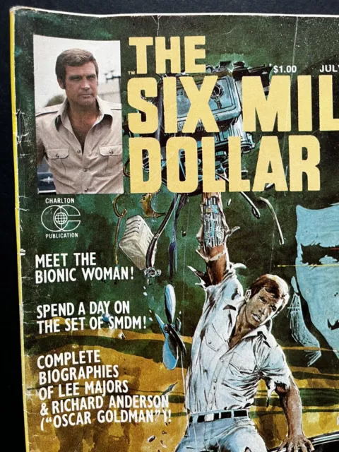 THE SIX MILLION DOLLAR MAN, VOL. 1, #1, JULY 1976, CHARLTON-Mid Grade-Bronze Age