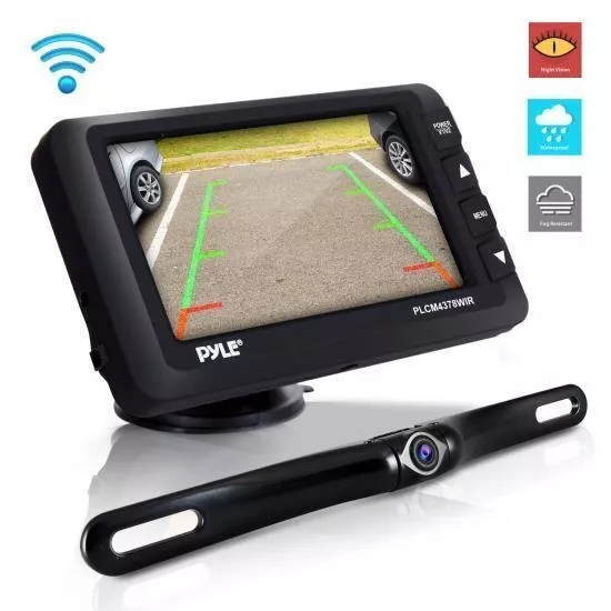 Pyle Wireless Rear View Backup Camera Kit Vehicle Parking/Reverse System