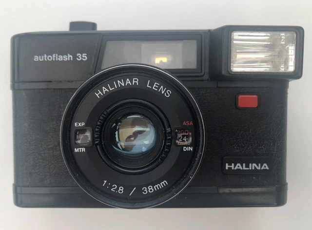 VINTAGE HALINA AUTOFLASH 35mm camera with case and See