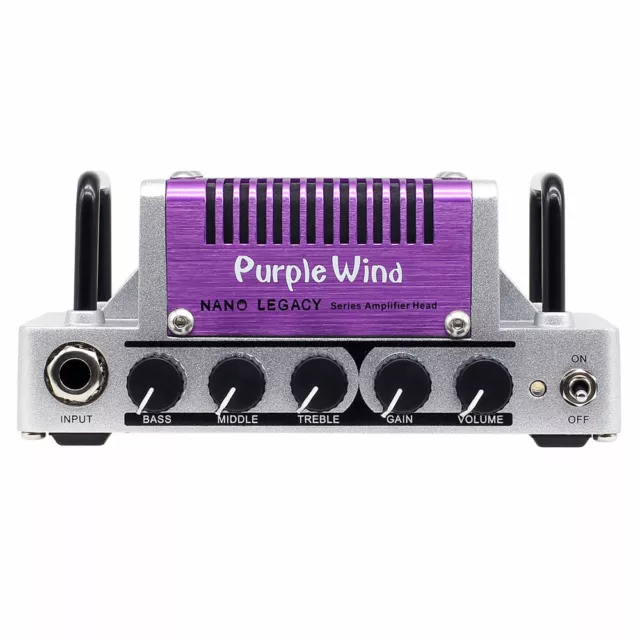 Hotone Nano Legacy Purple Wind 5 Watt Compact Guitar Amp Head 3-Band EQ NLA-2