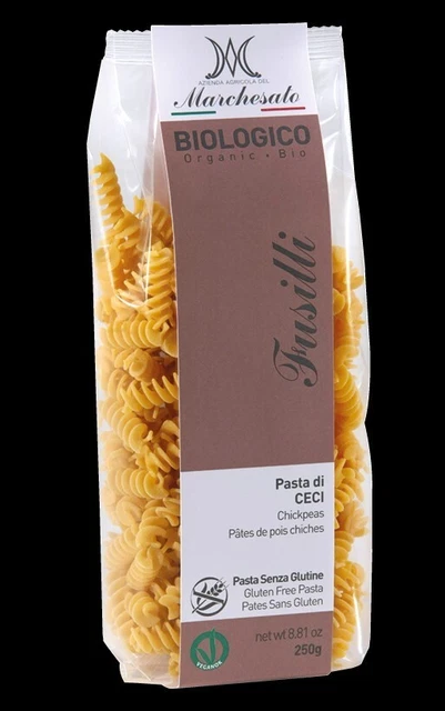 FUSILLI  PASTA di CECI GLUTEN FREE BIO VEGAN BUONISSIMA OFFERTA SPECIALE! 250 gr