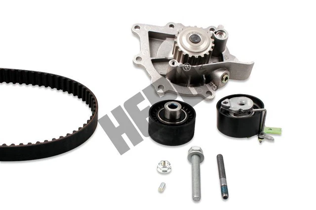 Pompa Acqua Hepu + Set Cinghie dentate Pk08070 per Citroen Fiat Ford Jaguar 06->
