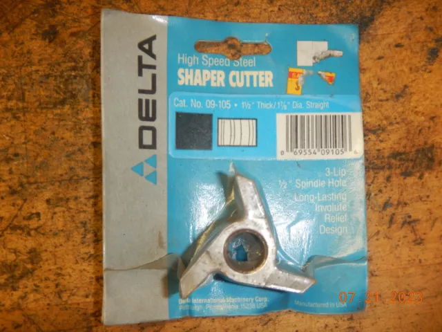 New Old Stock Delta Wood Shaper Cutter 09-105