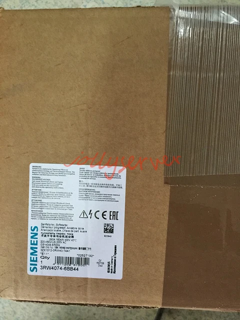 Ein Neu SIEMENS Weich Starter 3RW4074-6BB44