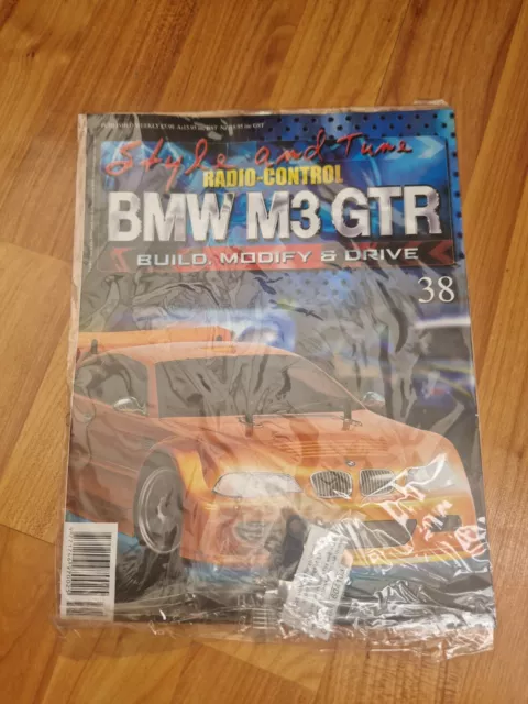 1/10 Hachette Build The Bmw M3 Gtr Rc T4Sn Thunder Tiger Car Kit Issue 38