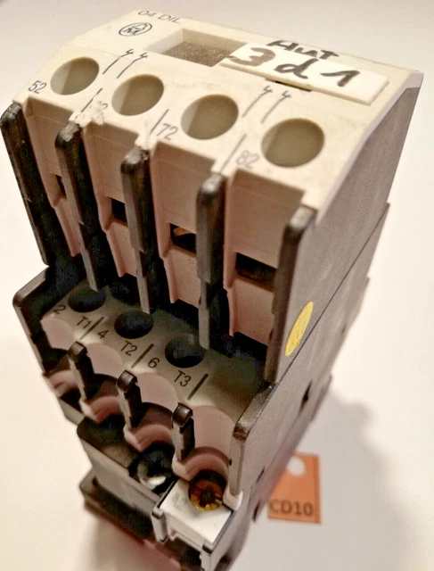 Schütz 230V, 3 Schliesser 4KW, 4 Öffner ITH 16A, Möller DIL 00 M und 04DIL, CD10