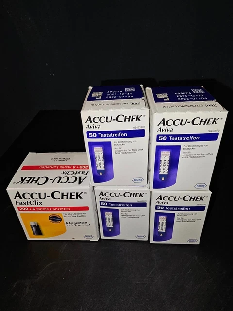 accu chek aviva teststreifen 4x50 stück und Accu Chek Fastclix Lanzetten 204 Stü