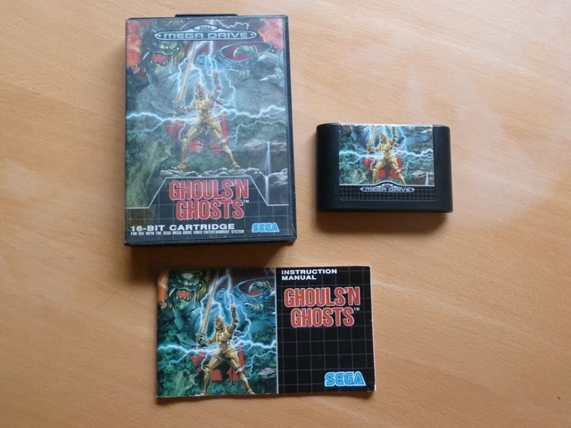 Sega Mega Drive Ghouls N Ghosts Game - Good Condition