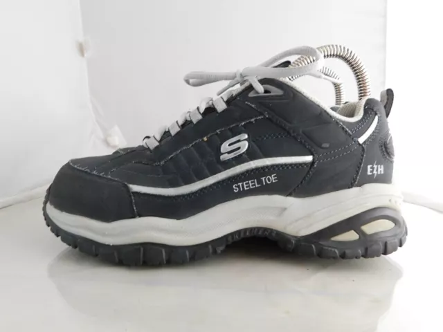 Womens Skechers Stratum Steel Toe EH Work Shoes Size: 6.5 Color: Blue White