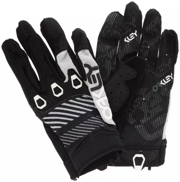 Oakley Men's Automatic MTB Mountain Bike Gloves in Medium Black