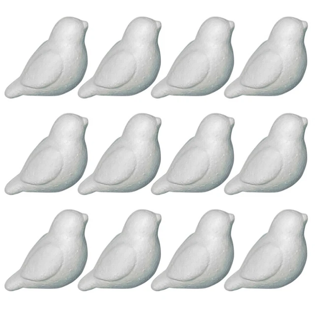 50 Boules De Mousse Blanche 6 Cm - Pour Décorations Noël, Mariage, Bricolage, Modélisme