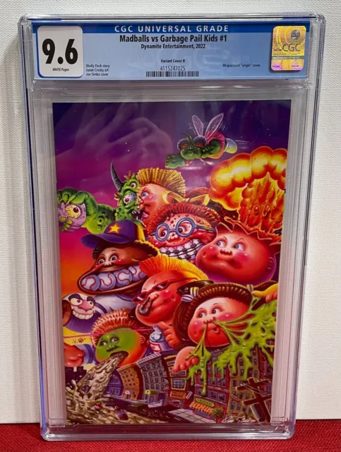 Madballs vs Garbage Pail Kids Issue #1 2022 Variant Cover H CGC Graded 9.6 Comic