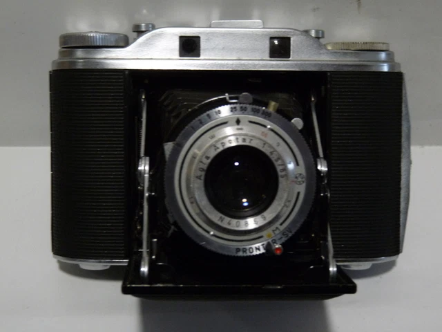 Agfa Isolette III-Klapp/Sucherkam. mit Objektiv Agfa-Apotar,Verschluß Prontor-SV