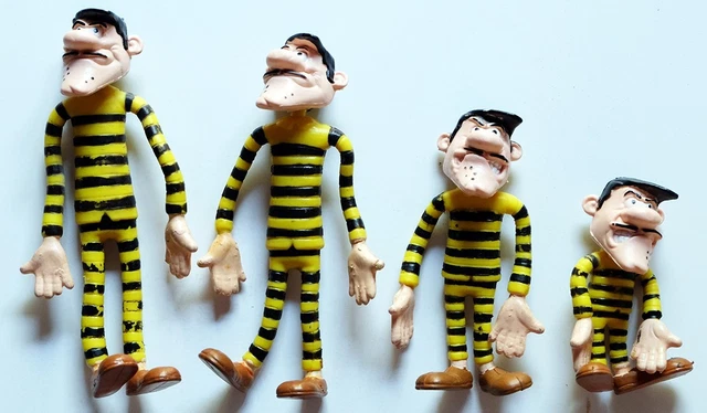 Lot 4 Figurines Frères Dalton Par Dargaud 1984 - Morris - Collection Lucky Luke