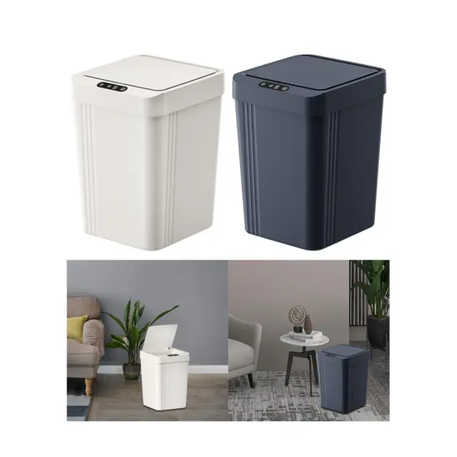 Touchless Trash Can 13L Induction Rubbish Bin for Restaurant Dorm Room Hotel