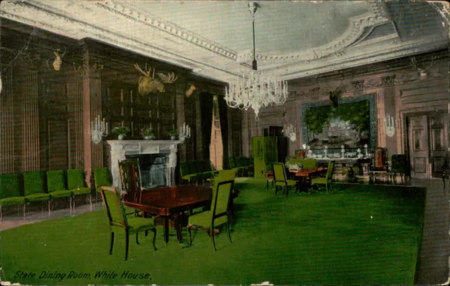 Postcard: State Dining Room, While House,