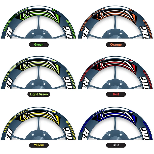 RACING BP 17 inch Rim Wheel Stickers Decals For Triumph STREET TWIN 16 ...