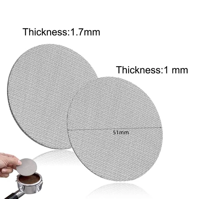 2 Filtres à Café Expresso Réutilisables 58 Mm – En Acier Inoxydable, 1.7 Mm D'épaisseur – Pour Extractions Uniformes Et Machine Propre