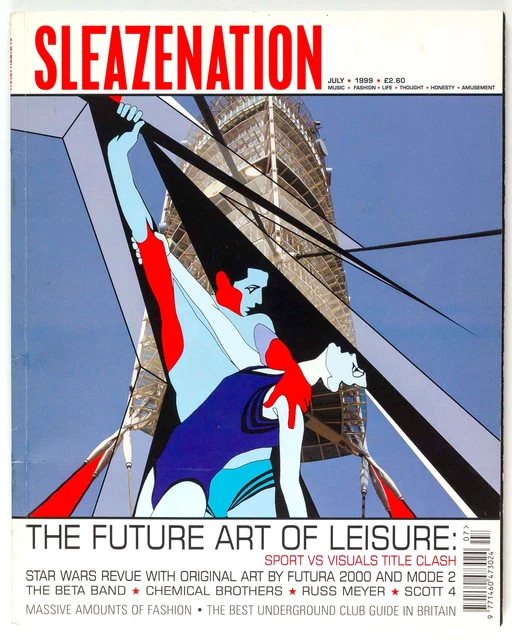 NO BANKSY ADIDAS stencil SLEAZENATION MAGAZINE July 1999 vol2 18