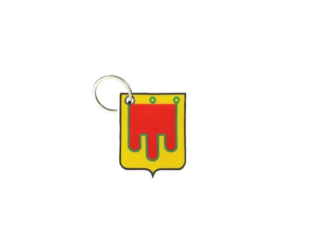 Porte cle cles clef brode patch ecusson drapeau bouclier templier chevalier r2