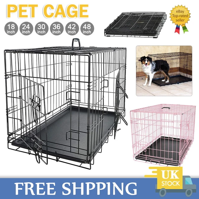 Dog Cage Puppy Training Crate Pet Carrier Small Medium Large Xl Xxl Metal Cages