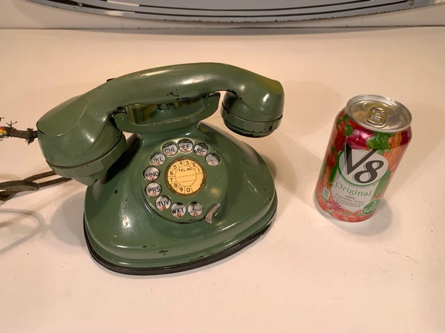 Vintage Stromberg Carlson 1212 Green Fat Boy Rotary Telephone Phone Project