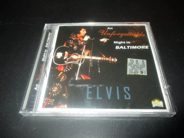 Rare! Cd "Elvis Presley : An Unforgettable Night In Baltimore"