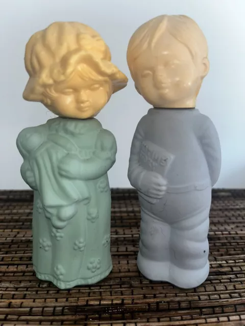 Avon Vintage Little dream girl & boy Charisma collectable empty perfume bottles 3