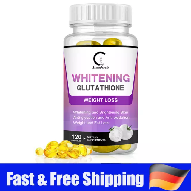Best Glutathione Skin Whitening Lightening Capsules Anti-aging 120 Pills~
