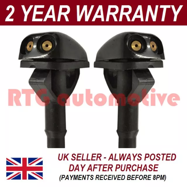 Pair Universal Windscreen Washer Twin Jet Straight Inlet Push Fitting 4Mm Wwy2