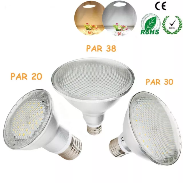 Lampada Luce LED PAR20 PAR30 PAR38 E27 dimmerabile 7W 12W 15W Risparmio Energetico 220V DK