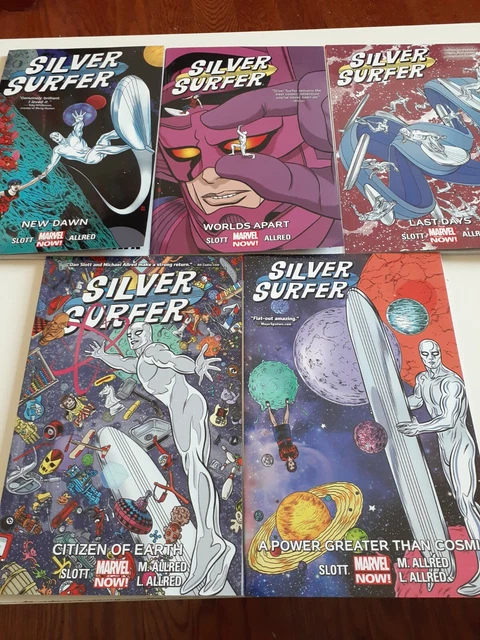Silver Surfer by Dan Slott & Mike Allred complete set of graphic novels Vol 1-5