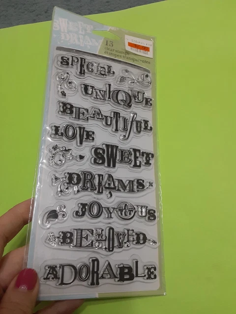 Inkadinkado Love Dreams clear stamps pkg