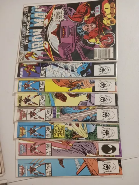 Invincible Iron Man lot #169 199 203-208 high grade lot CGC worthy Modok NM pics