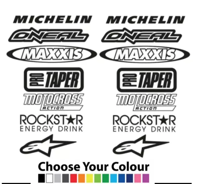 Motocross vinyl stickers. sponsors, super bike, belly pan super moto